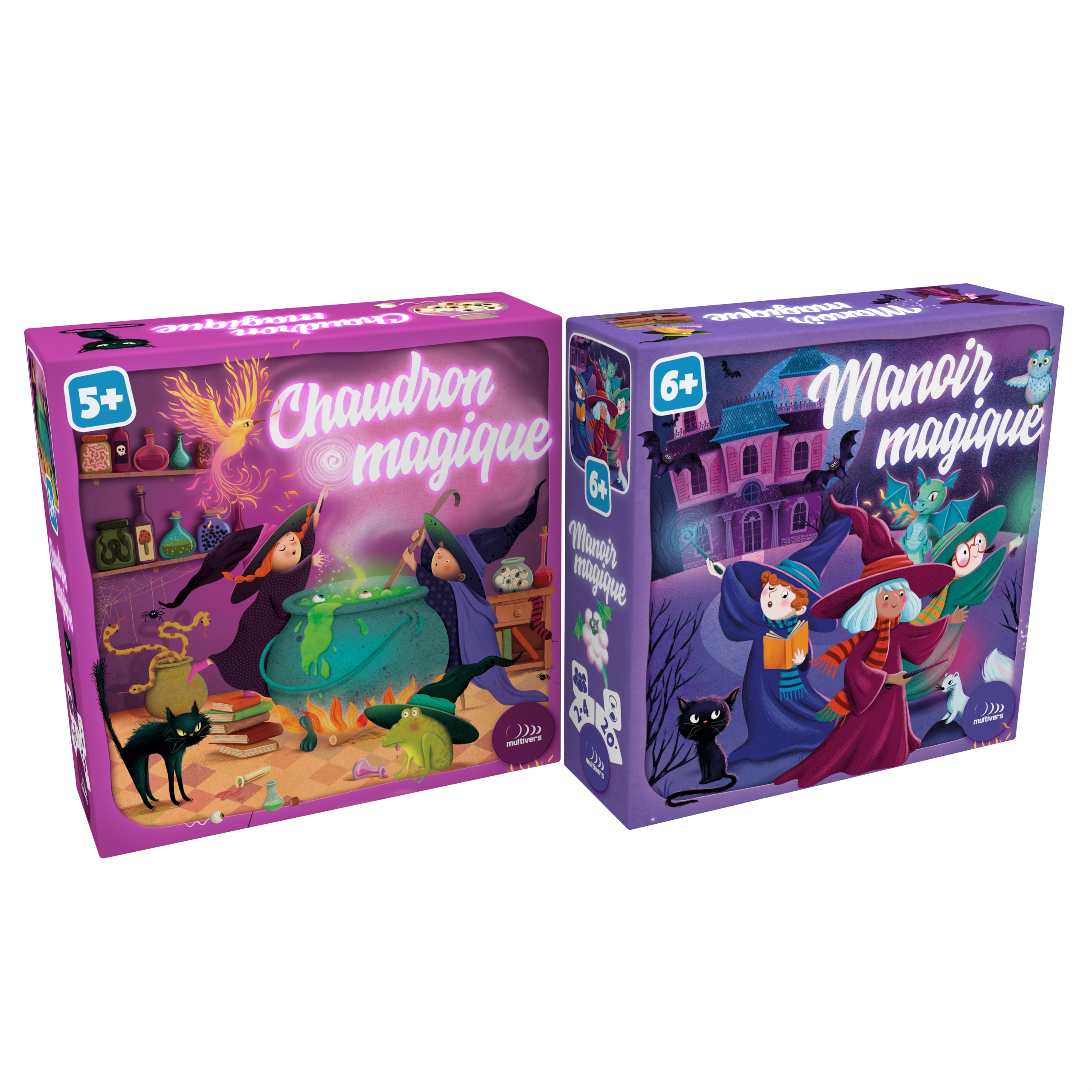 pack 2 jeux - Chaudron Magique et Manoir Magique